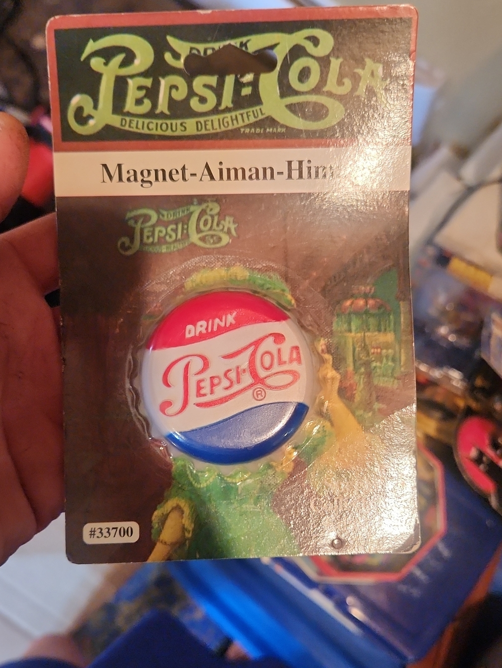 Red White Blue Bottle Cap Magnet